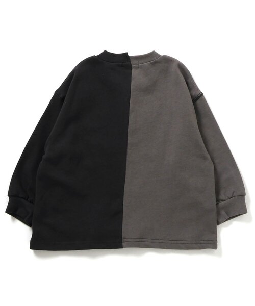 BREEZE（ブリーズ）の「【ジュニア対応】リメイク風ドッキングTシャツ（Tシャツ/カットソー・キッズ・グレー/チャコール・90/100/110/120/80/130/140）」の13枚目の写真