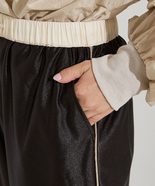 NOMINE（ノミネ）の「ラスターライン トラックパンツ（その他パンツ・レディース・ネイビー/ボルドー/ブラック/シルバー・S/M）」の11枚目の写真