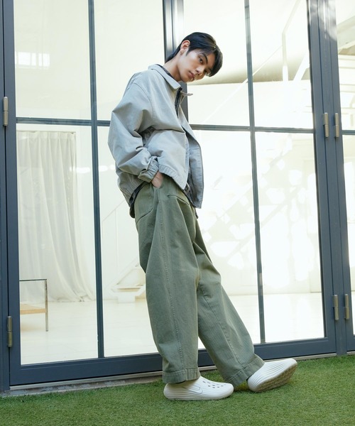 日本製vintageハリントンジャケット切替デザインウール調CBOYグレージュL NIKE（ナイキ）の「ナイキ メンズ ハリントン ジャケット / Nike