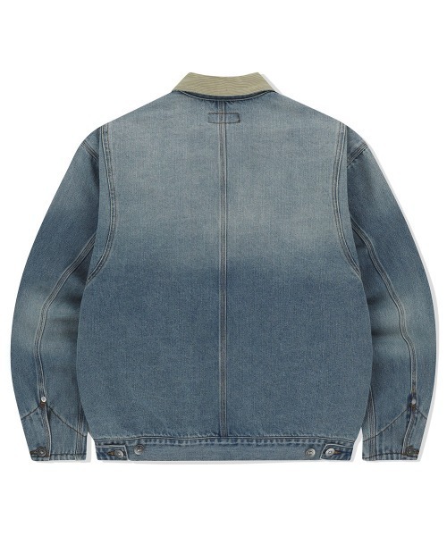 MAHAGRID（マハグリッド）の「『mahagrid/マハグリッド』DUNGAREE DENIM JACKET/ダンガリーデニム JKT（デニムジャケット・レディース・ブルー/ブラック・L/M）」の9枚目の写真