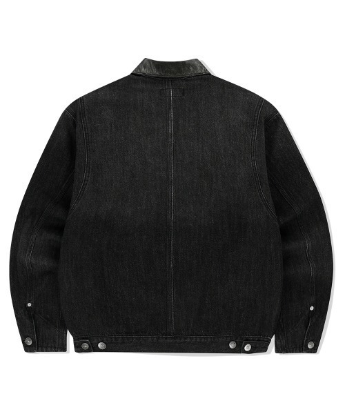 MAHAGRID（マハグリッド）の「『mahagrid/マハグリッド』DUNGAREE DENIM JACKET/ダンガリーデニム JKT（デニムジャケット・レディース・ブルー/ブラック・L/M）」の14枚目の写真