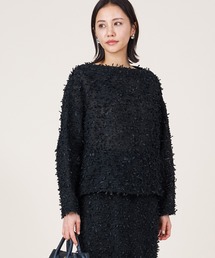 marmors | 【marmors】karami tweed boatneck pullover(シャツ/ブラウス)