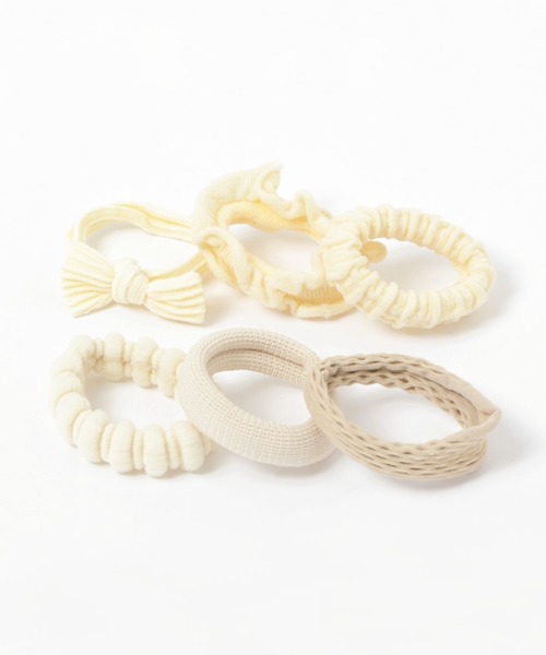LOWRYS FARM（ローリーズファーム）の「６SETワンカラーヘアゴム 291594（ヘアゴム・レディース・アイボリー/ブラック/ブラウン・FREE）」の3枚目の写真