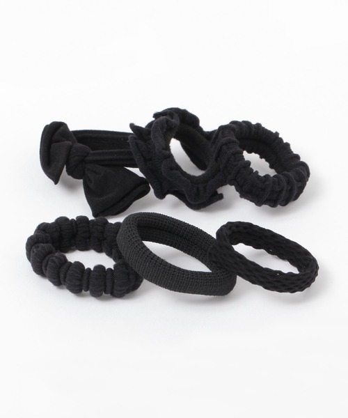 LOWRYS FARM（ローリーズファーム）の「６SETワンカラーヘアゴム 291594（ヘアゴム・レディース・アイボリー/ブラック/ブラウン・FREE）」の2枚目の写真