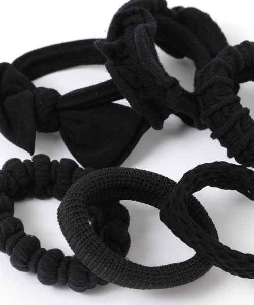 LOWRYS FARM（ローリーズファーム）の「６SETワンカラーヘアゴム 291594（ヘアゴム・レディース・アイボリー/ブラック/ブラウン・FREE）」の6枚目の写真