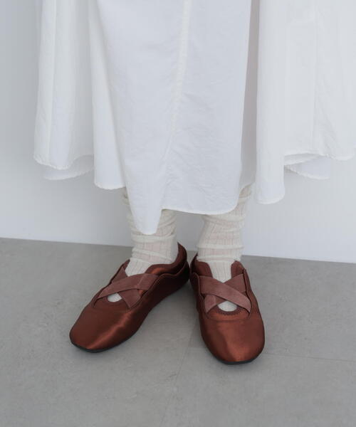 FREE'S MART（フリーズマート）の「◆フラットバレエスニーカー（スニーカー・レディース・ブラック/シルバー/ブラウン・23.0cm/24.0cm）」の11枚目の写真