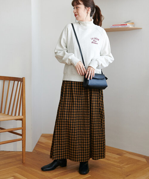 DISCOAT（ディスコート）の「ギンガムキャミワンピース（ワンピース・レディース・ブラウン/ブルー・FREE）」の15枚目の写真