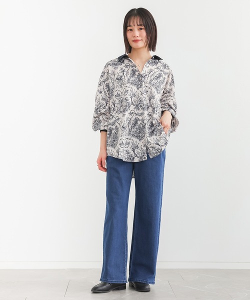 n'OrLABEL（ノアールレーベル）の「【機能素材】『フレキシンストレッチストレートワイドパンツ』（その他パンツ・レディース・カーキ/グレー/ベージュ/ライトベージュ/ブラック/ブラック系1/ブルー系1・LL/L/M/S/3L）」の15枚目の写真