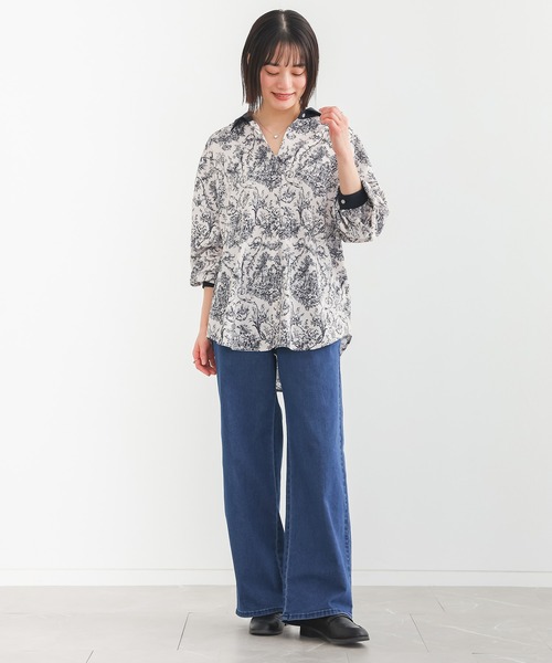 n'OrLABEL（ノアールレーベル）の「【機能素材】『フレキシンストレッチストレートワイドパンツ』（その他パンツ・レディース・カーキ/グレー/ベージュ/ライトベージュ/ブラック/ブラック系1/ブルー系1・LL/L/M/S/3L）」の14枚目の写真