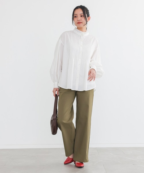 n'OrLABEL（ノアールレーベル）の「【機能素材】『フレキシンストレッチストレートワイドパンツ』（その他パンツ・レディース・カーキ/グレー/ベージュ/ライトベージュ/ブラック/ブラック系1/ブルー系1・LL/L/M/S/3L）」の20枚目の写真