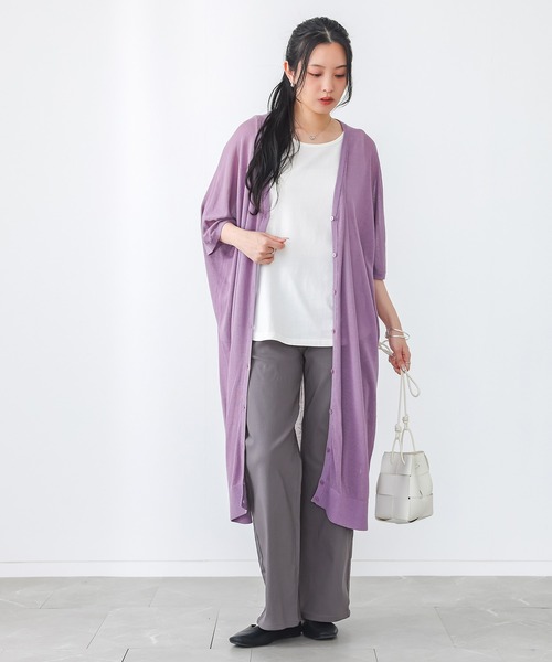 n'OrLABEL（ノアールレーベル）の「【機能素材】『フレキシンストレッチストレートワイドパンツ』（その他パンツ・レディース・カーキ/グレー/ベージュ/ライトベージュ/ブラック/ブラック系1/ブルー系1・LL/L/M/S/3L）」の8枚目の写真