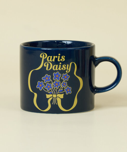 BIRTHDAY BAR（バースデイバー）の「Motif　flower mug（グラス/マグカップ/タンブラー・レディース・ネイビー/イエロー・0）」の6枚目の写真