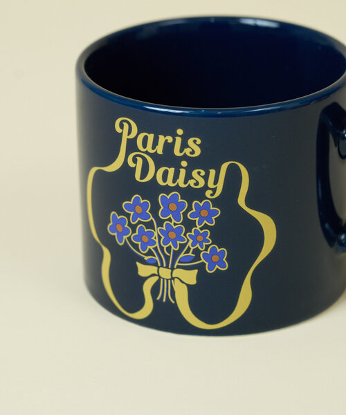 BIRTHDAY BAR（バースデイバー）の「Motif　flower mug（グラス/マグカップ/タンブラー・レディース・ネイビー/イエロー・0）」の2枚目の写真
