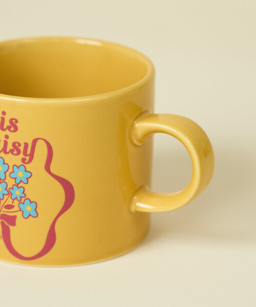 BIRTHDAY BAR（バースデイバー）の「Motif　flower mug（グラス/マグカップ/タンブラー・レディース・ネイビー/イエロー・0）」の5枚目の写真