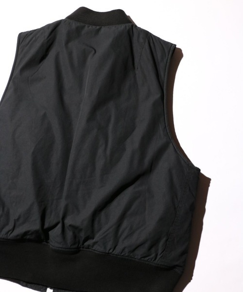 MADE IN STANDARD / メイドインスタンダード 2WAY BLACK MA1 VEST