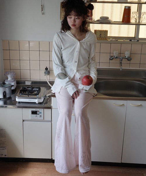 igi（イジ）の「LAYERDED SPANGLE PANTS / スパンコールスカート