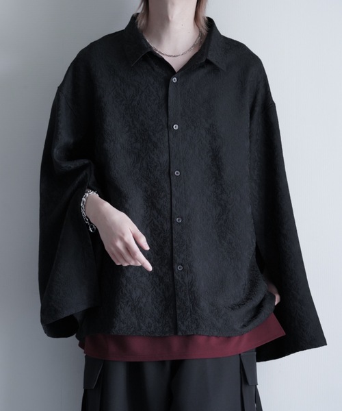 【国内送関税込】AelfricEden ブラック ロングスリーブ シャツ 国内送関税込】AelfricEden ブラック ロングスリーブ シャツ