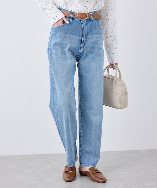 ROPE' PICNIC(ロペピクニック)の「【ウエスト革命デニム】ウエストシェイプハイライズマムジーンズ(デニムパンツ・レディース・ブルー/ブルー系その他5・38/36/40)」の2枚目の写真