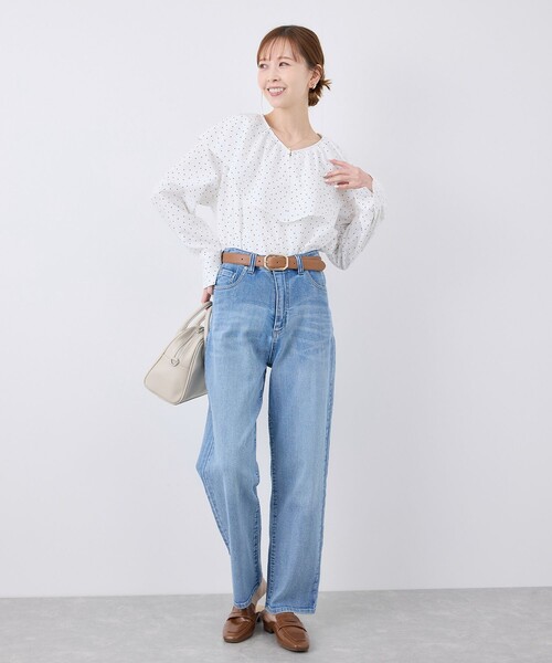 ROPE' PICNIC(ロペピクニック)の「【ウエスト革命デニム】ウエストシェイプハイライズマムジーンズ(デニムパンツ・レディース・ブルー/ブルー系その他5・38/36/40)」の15枚目の写真