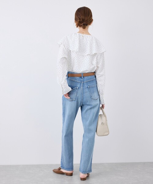 ROPE' PICNIC(ロペピクニック)の「【ウエスト革命デニム】ウエストシェイプハイライズマムジーンズ(デニムパンツ・レディース・ブルー/ブルー系その他5・38/36/40)」の13枚目の写真