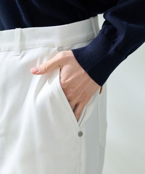 Arnold Palmer（アーノルドパーマー）の「スタイリッシュ ストレッチ チノパンツ（チノパンツ・メンズ・ホワイト/ブラック・L/M/LL）」の15枚目の写真