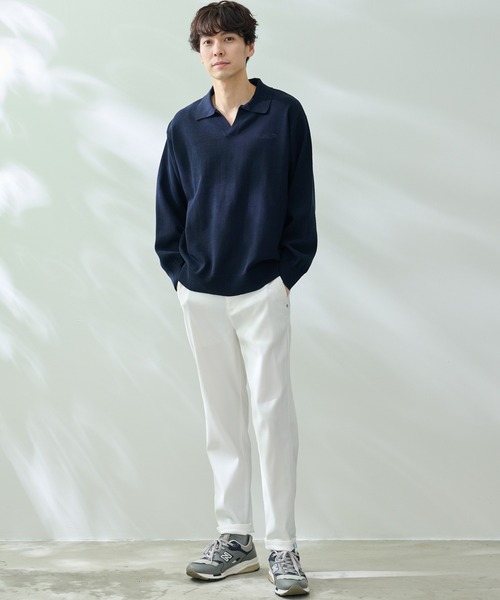 Arnold Palmer（アーノルドパーマー）の「スタイリッシュ ストレッチ チノパンツ（チノパンツ・メンズ・ホワイト/ブラック・L/M/LL）」の4枚目の写真