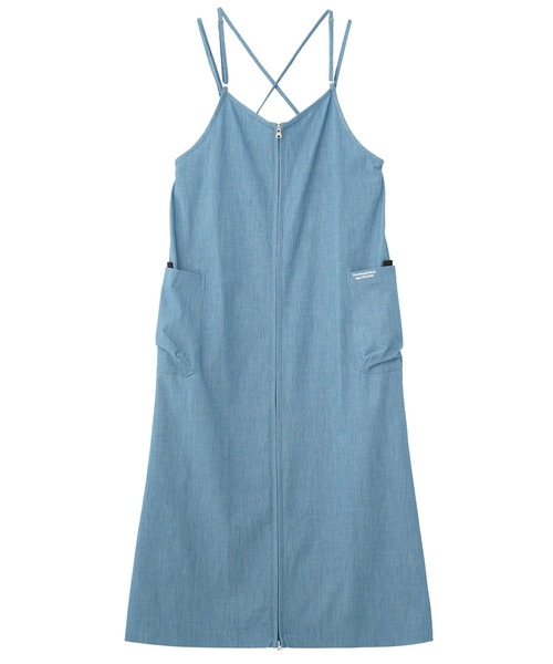THOUSAND MILE（サウザンドマイル）の「(THOUSAND MILExGENE HEAVENS)BACK CROSS NALLOW STRAP DRESS（ワンピース・レディース・ブラック/カーキ/ブルー・ONE SIZE）」の12枚目の写真