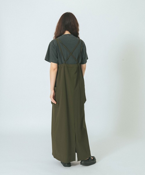 THOUSAND MILE(サウザンドマイル)の「(THOUSAND MILExGENE HEAVENS)BACK CROSS NALLOW STRAP DRESS(ワンピース・レディース・ブラック/カーキ/ブルー・ONE SIZE)」の21枚目の写真
