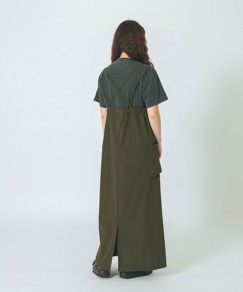THOUSAND MILE(サウザンドマイル)の「(THOUSAND MILExGENE HEAVENS)BACK CROSS NALLOW STRAP DRESS(ワンピース・レディース・ブラック/カーキ/ブルー・ONE SIZE)」の22枚目の写真
