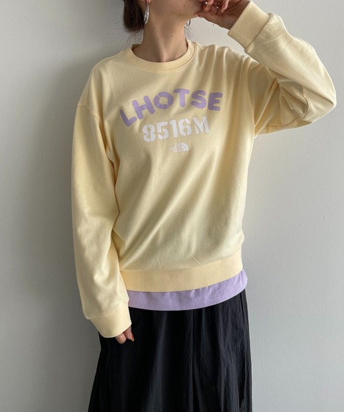 THE NORTH FACE（ザノースフェイス）の「【THE NORTH FACE KIDS】K's　SCHOOLDAY　SWEATSHIRTS（スウェット・レディース・ブルー/グレー/イエロー/グリーン・FREE）」の4枚目の写真