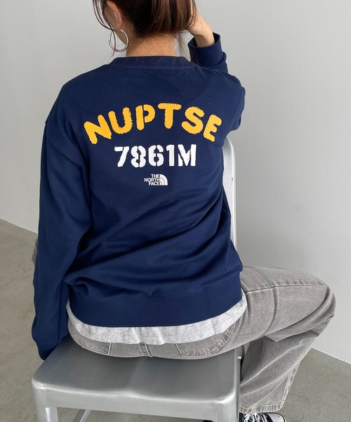 THE NORTH FACE（ザノースフェイス）の「【THE NORTH FACE KIDS】K's　SCHOOLDAY　SWEATSHIRTS（スウェット・レディース・ブルー/グレー/イエロー/グリーン・FREE）」の3枚目の写真