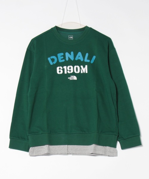 THE NORTH FACE（ザノースフェイス）の「【THE NORTH FACE KIDS】K's　SCHOOLDAY　SWEATSHIRTS（スウェット・レディース・ブルー/グレー/イエロー/グリーン・FREE）」の10枚目の写真