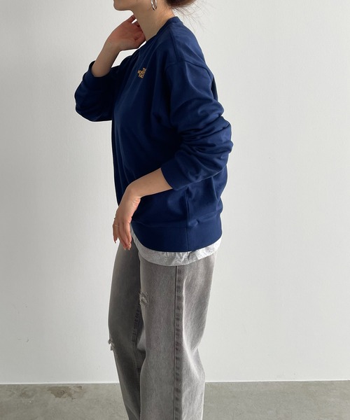 THE NORTH FACE（ザノースフェイス）の「【THE NORTH FACE KIDS】K's　SCHOOLDAY　SWEATSHIRTS（スウェット・レディース・ブルー/グレー/イエロー/グリーン・FREE）」の21枚目の写真