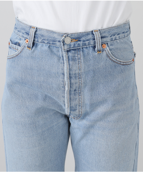 セール】【RE/DONE/リダン】HIGH RISE WIDE LEG CROP：デニム