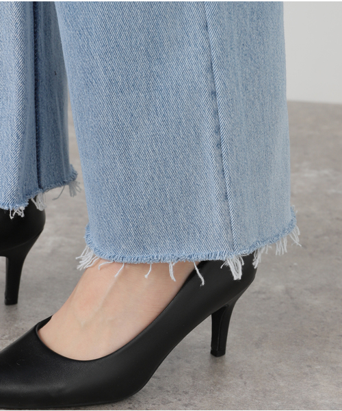 セール】【RE/DONE/リダン】HIGH RISE WIDE LEG CROP：デニム