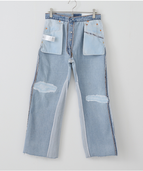 【新品】リダンデニム RE DONE RE/DONE/リダン】MID RISE WIDE LEG：デニム（デニムパンツ