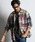 The DUFFER of ST.GEORGEiU_t@[IuZgW[Wj́u[INDIGO LABEL] INDIGO MADRAS CHECK SHIRT COVERALLSFCfBS }hX`FbN VcJo[I[ VcAE^[iJo[I[jvbbh