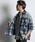 The DUFFER of ST.GEORGEiU_t@[IuZgW[Wj́u[INDIGO LABEL] INDIGO MADRAS CHECK SHIRT COVERALLSFCfBS }hX`FbN VcJo[I[ VcAE^[iJo[I[jvbu[