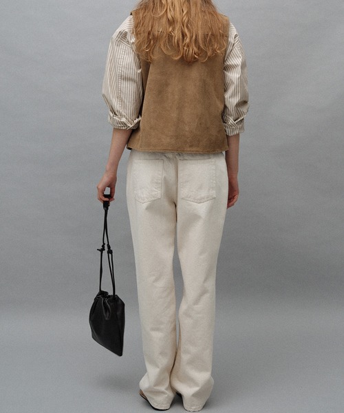 NOTHING WRITTEN（ナッシングリトゥン）の「NOTHING WRITTEN / ナッシングリトゥン FATU SHOULDER BAG ショルダーバック（ショルダーバッグ・レディース・ダークブラウン/ブラック/ホワイト・FREE）」の20枚目の写真