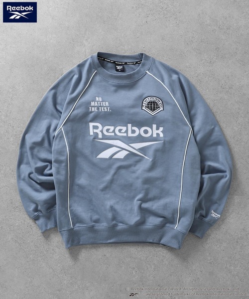 Reebok(リーボック)の「【REEBOK】 ラグラン パイピング 裏毛 プルオーバー スウェット / ゲーム トレーナー(スウェット・レディース・グリーン/グレイッシュベージュ/サックスブルー/ブラック・MEDIUM/LARGE/X-LARGE)」の18枚目の写真