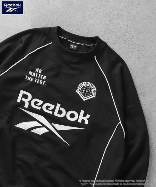 Reebok(リーボック)の「【REEBOK】 ラグラン パイピング 裏毛 プルオーバー スウェット / ゲーム トレーナー(スウェット・レディース・グリーン/グレイッシュベージュ/サックスブルー/ブラック・MEDIUM/LARGE/X-LARGE)」の19枚目の写真