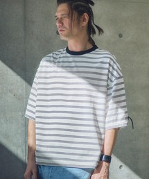 mt9510-rounded border short sleeveT Tシャツ