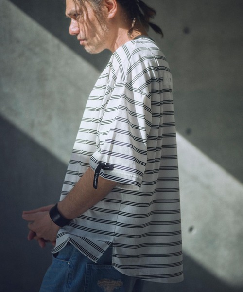 ADAM PATEK(アダムパテック)の「mt9510-rounded border short sleeveT Tシャツ(Tシャツ/カットソー・メンズ・ブラック/ホワイト・2/1)」の5枚目の写真