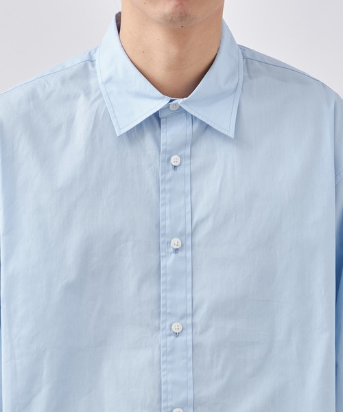 B.C STOCK（ベーセーストック）の「コットン クロップド レギュラーカラーシャツ / ショート丈対応 【ZOZOTOWN限定アイテム】（シャツ/ブラウス・メンズ・サックスブルー/ブラック/ホワイト・S-Short/S-Regular/M-Short/M-Regular/L-Short/L-Regular）」の19枚目の写真