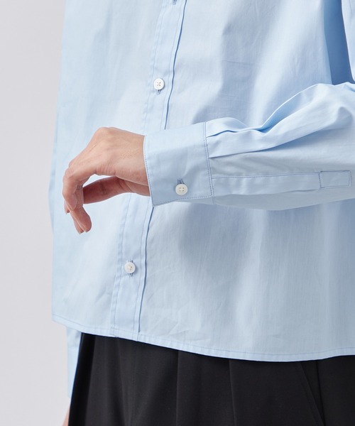 B.C STOCK（ベーセーストック）の「コットン クロップド レギュラーカラーシャツ / ショート丈対応 【ZOZOTOWN限定アイテム】（シャツ/ブラウス・メンズ・サックスブルー/ブラック/ホワイト・S-Short/S-Regular/M-Short/M-Regular/L-Short/L-Regular）」の22枚目の写真