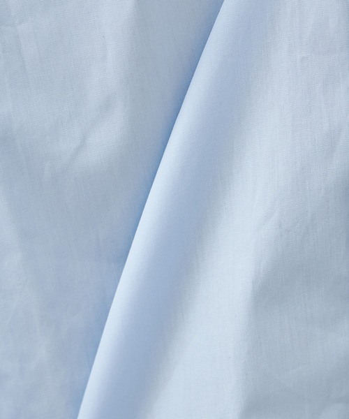 コットン クロップド レギュラーカラーシャツ / ショート丈対応