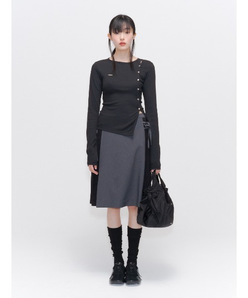 セール】Side bow pleats midi skirt（スカート）｜Miseki SEOUL