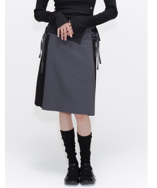 【MISEKI SEOUL】Side bow pleats midi skirt★韓国人気★追跡付 Miseki SEOUL スカート Side bow pleats midi skirt : ZOZOTOWN
