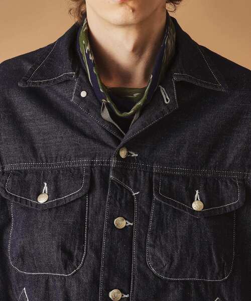 40ｃｔ＆525（フォーティーカラッツアンドゴーニーゴ）の「525DENIM ワークジャケット（デニムジャケット・メンズ・ブラック/ブルー系その他・04/03/02/01）」の7枚目の写真