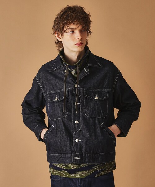 40ｃｔ＆525（フォーティーカラッツアンドゴーニーゴ）の「525DENIM ワークジャケット（デニムジャケット・メンズ・ブラック/ブルー系その他・04/03/02/01）」の20枚目の写真